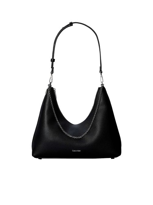 CALVIN KLEIN pebbled chain hobo bag CALVIN KLEIN | LV04F3495GUB1